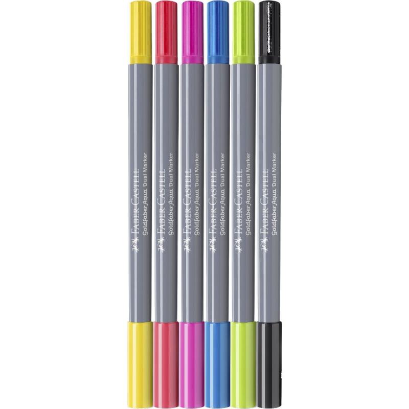 Faber-Castell Goldfaber Aqua Dual Marker 6er Etui